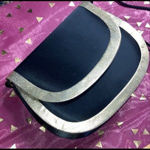 Evening Clutch black elegant silky clutch